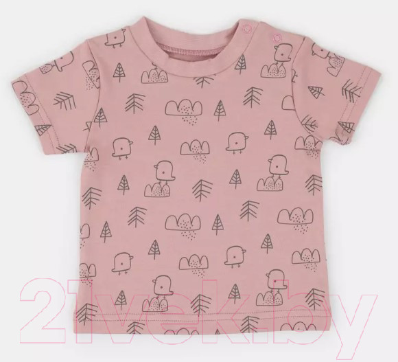 Изображение товара Комплект одежды для малышей MOWbaby Birds / 2-82 (розовый, р.80)