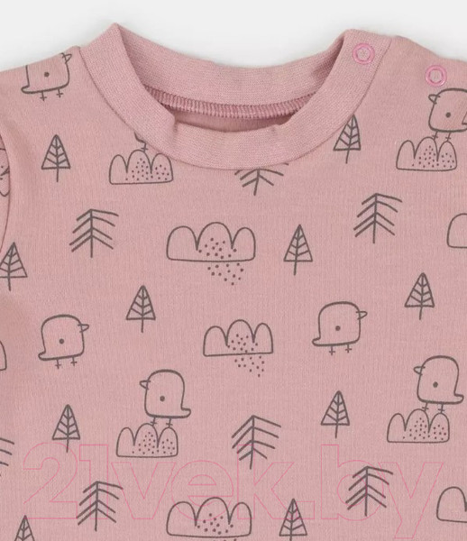 Изображение товара Комплект одежды для малышей MOWbaby Birds / 2-82 (розовый, р.80)