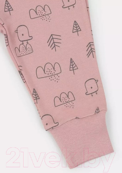 Изображение товара Комплект одежды для малышей MOWbaby Birds / 2-82 (розовый, р.80)