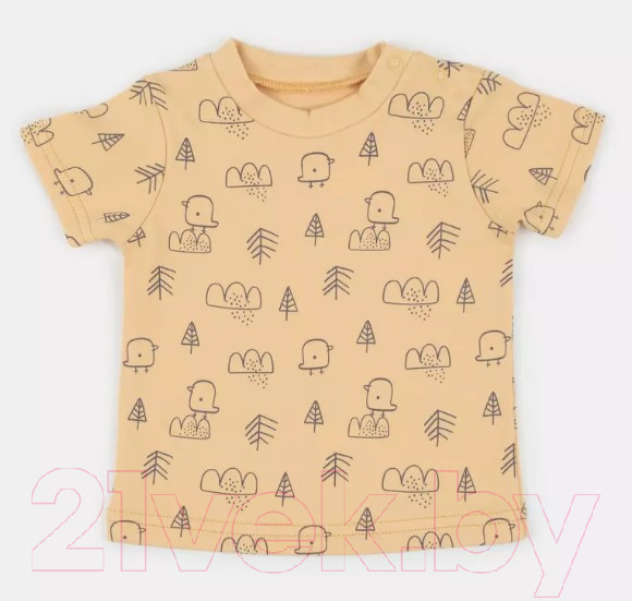 Изображение товара Комплект одежды для малышей MOWbaby Birds / 2-82 (желтый, р.68)