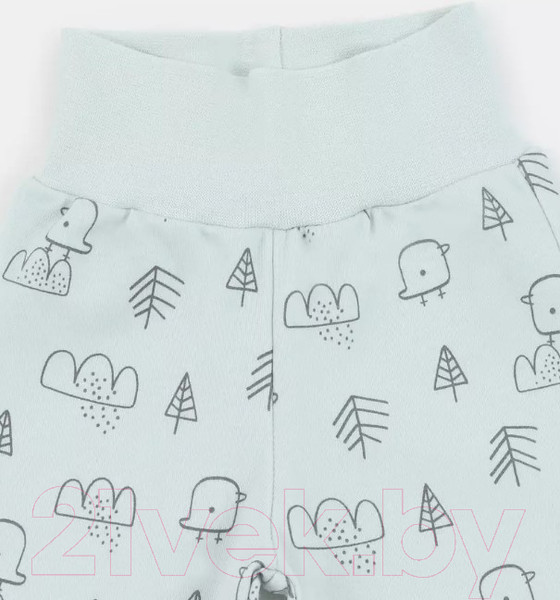 Изображение товара Набор штанов для малышей MOWbaby Birds / 3282 (голубой, р.80)