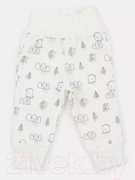 Изображение товара Набор штанов для малышей MOWbaby Birds / 3282 (молочный, р.62)