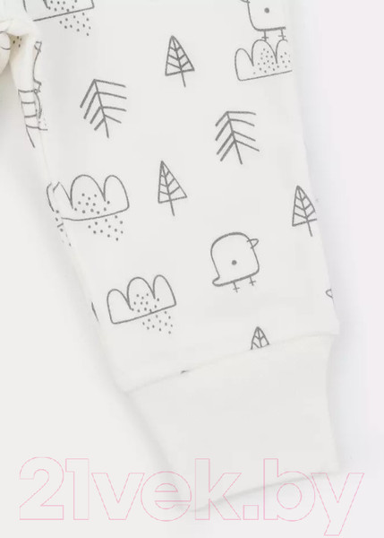 Изображение товара Набор штанов для малышей MOWbaby Birds / 3282 (молочный, р.62)