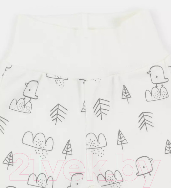 Изображение товара Набор штанов для малышей MOWbaby Birds / 3282 (молочный, р.74)
