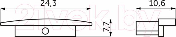 Изображение товара Заглушка для профиля AKS Lira-1707 (белый)