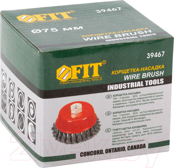 Изображение товара Щетка для электроинструмента FIT Корщетка-чашка / 39467