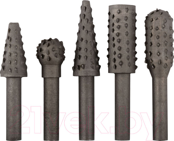 Изображение товара Набор борфрез FIT Стальные по дереву / 36455 (5шт)