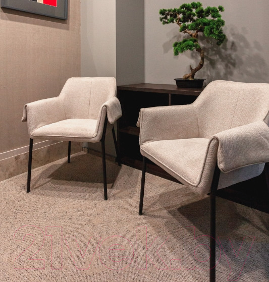 Изображение товара Кресло мягкое Stool Group Бесс (рогожка бежевый)