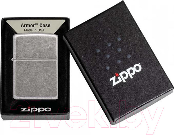 Изображение товара Зажигалка Zippo Armor. Antique Silver / 28973 (серебристый)