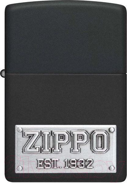 Изображение товара Зажигалка Zippo License Plate / 48689 (черный)