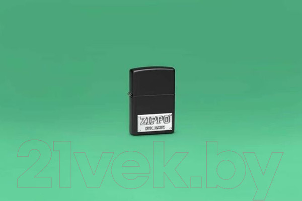 Изображение товара Зажигалка Zippo License Plate / 48689 (черный)