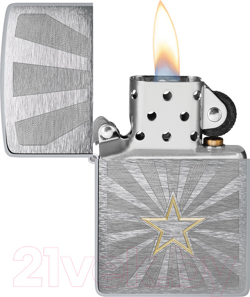 Изображение товара Зажигалка Zippo Star Design / 48657 (серебристый)