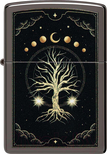 Изображение товара Зажигалка Zippo Mystic Nature Design / 48636 (черный)