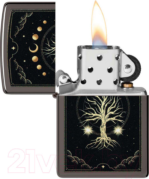 Изображение товара Зажигалка Zippo Mystic Nature Design / 48636 (черный)