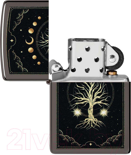 Изображение товара Зажигалка Zippo Mystic Nature Design / 48636 (черный)