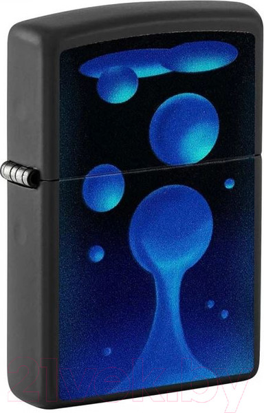 Изображение товара Зажигалка Zippo Lava Lamp / 48675 (черный матовый)