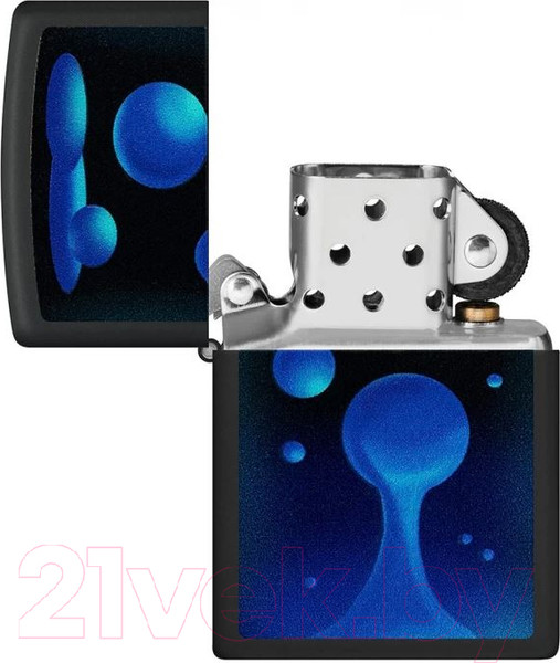 Изображение товара Зажигалка Zippo Lava Lamp / 48675 (черный матовый)