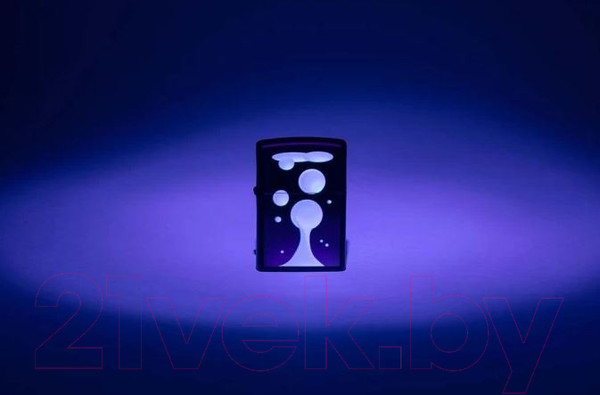 Изображение товара Зажигалка Zippo Lava Lamp / 48675 (черный матовый)