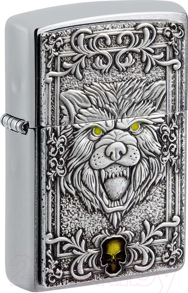 Изображение товара Зажигалка Zippo Wolf Emblem / 48690 (серебристый)
