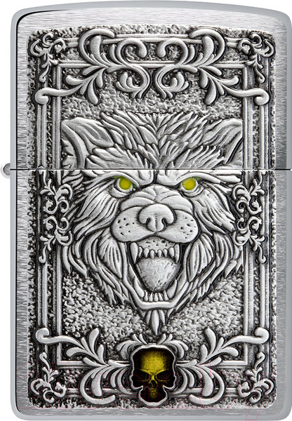 Изображение товара Зажигалка Zippo Wolf Emblem / 48690 (серебристый)