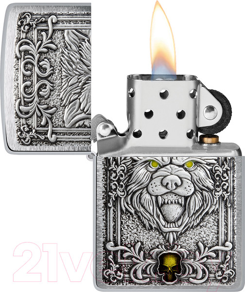 Изображение товара Зажигалка Zippo Wolf Emblem / 48690 (серебристый)