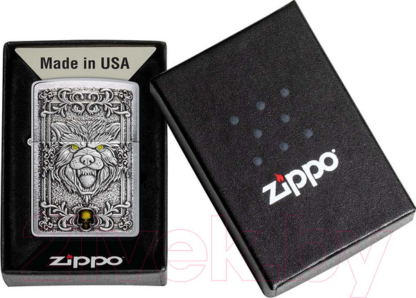 Изображение товара Зажигалка Zippo Wolf Emblem / 48690 (серебристый)