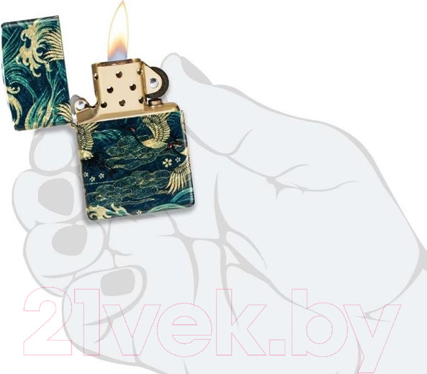 Изображение товара Зажигалка Zippo Eastern / 48684 (зеленый)