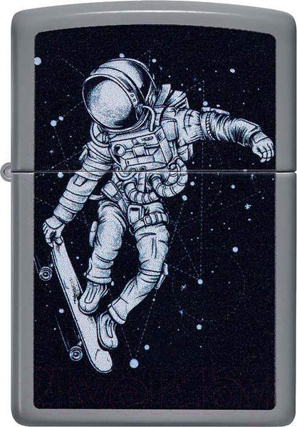 Изображение товара Зажигалка Zippo Skateboarding Astronaut / 48644 (серый)