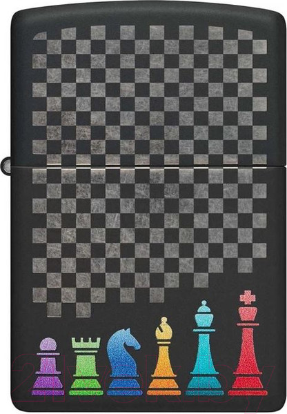 Изображение товара Зажигалка Zippo Chess Pieces / 48662 (черный)