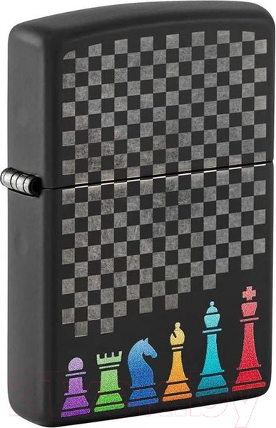 Изображение товара Зажигалка Zippo Chess Pieces / 48662 (черный)