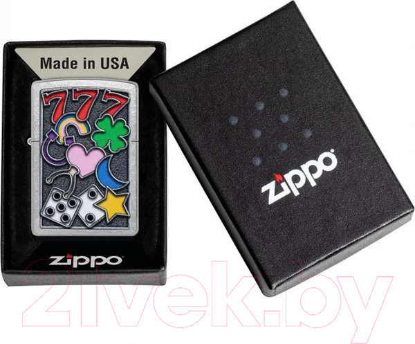 Изображение товара Зажигалка Zippo All Luck / 48682 (серебристый)