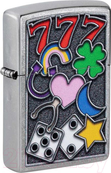 Изображение товара Зажигалка Zippo All Luck / 48682 (серебристый)