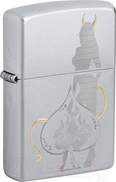 Изображение товара Зажигалка Zippo Devilish Ace / 48658 (серебристый)