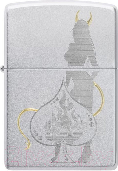 Изображение товара Зажигалка Zippo Devilish Ace / 48658 (серебристый)