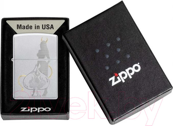 Изображение товара Зажигалка Zippo Devilish Ace / 48658 (серебристый)