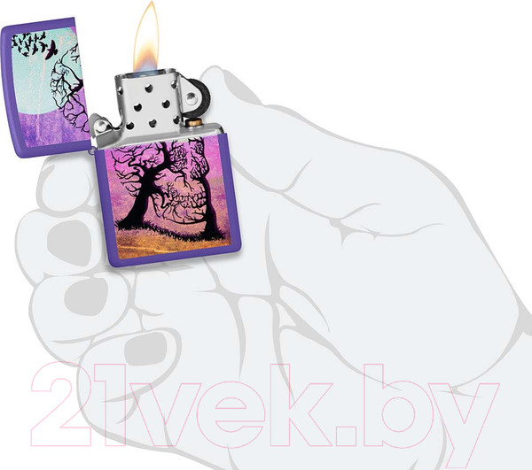 Изображение товара Зажигалка Zippo Skull Tree / 48638 (черный)