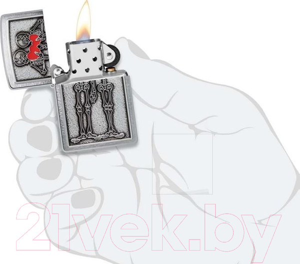 Изображение товара Зажигалка Zippo Couple Love / 48688 (серебристый)