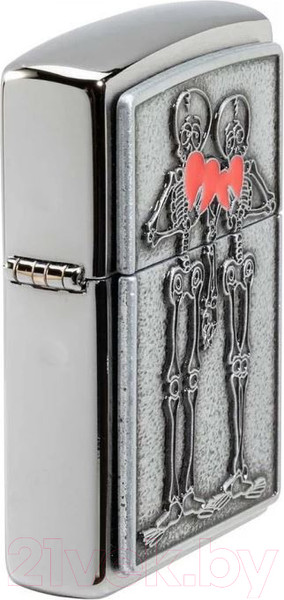 Изображение товара Зажигалка Zippo Couple Love / 48688 (серебристый)