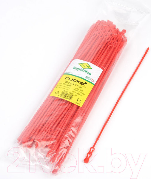 Изображение товара Стяжка для кабеля SapiSelco CLT.10.2129R (100шт)