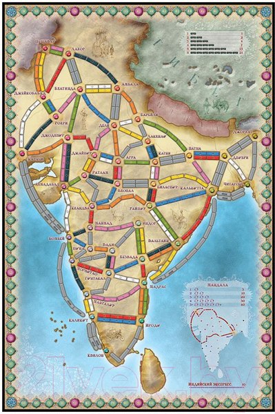 Изображение товара Дополнение к настольной игре Мир Хобби Ticket to Ride. Индия и Швейцария / 915678