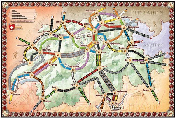 Изображение товара Дополнение к настольной игре Мир Хобби Ticket to Ride. Индия и Швейцария / 915678