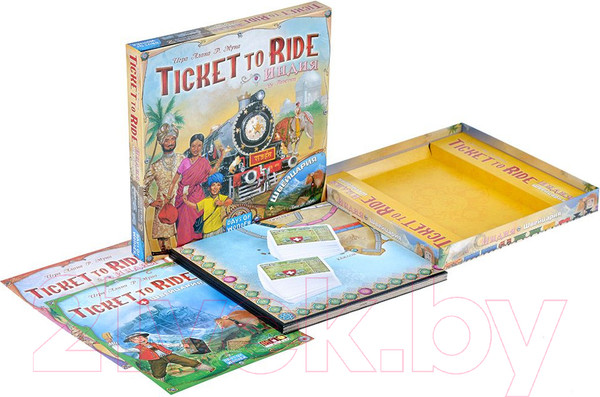 Изображение товара Дополнение к настольной игре Мир Хобби Ticket to Ride. Индия и Швейцария / 915678