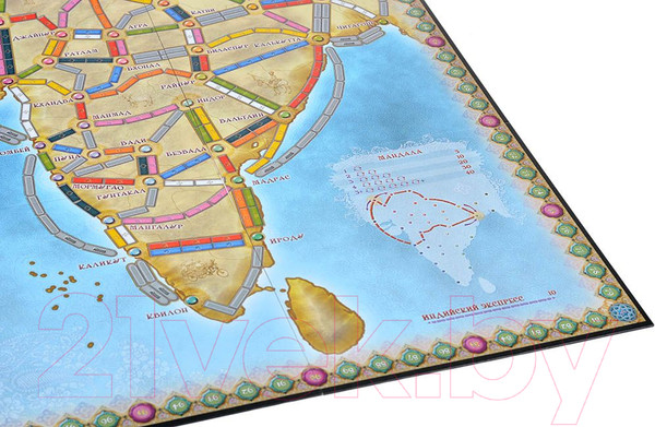 Изображение товара Дополнение к настольной игре Мир Хобби Ticket to Ride. Индия и Швейцария / 915678
