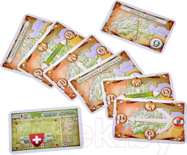 Изображение товара Дополнение к настольной игре Мир Хобби Ticket to Ride. Индия и Швейцария / 915678