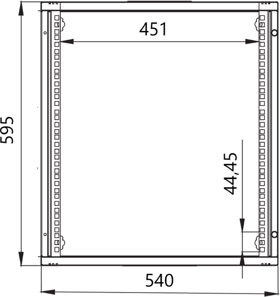 Изображение товара Шкаф телекоммуникационный Lande LN-SH12U5440-BL-F0-0