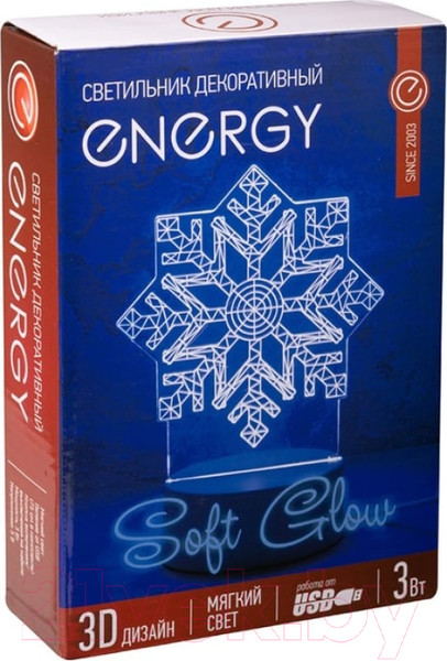 Изображение товара Ночник Energy 3D Снежинка EN-NL 26 / 106257
