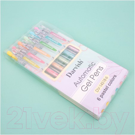 Изображение товара Набор гелевых ручек Darvish DV-14318-6 (6цв)
