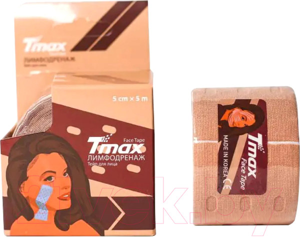 Изображение товара Кинезио тейп Tmax Beauty Tape Punch / 423249 (5м, хлопок/бежевый)