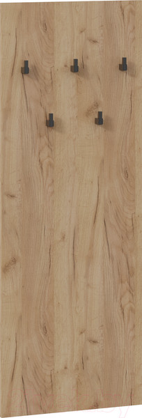 Изображение товара Вешалка для одежды ТриЯ Хилтон настенная 550 Исп.2.1 (дуб крафт золотой/черный)