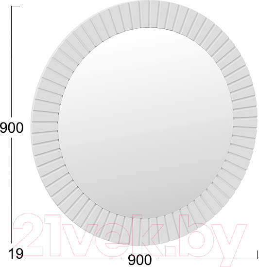 Изображение товара Зеркало ТриЯ Хилтон Исп.2.2 (белый матовый)